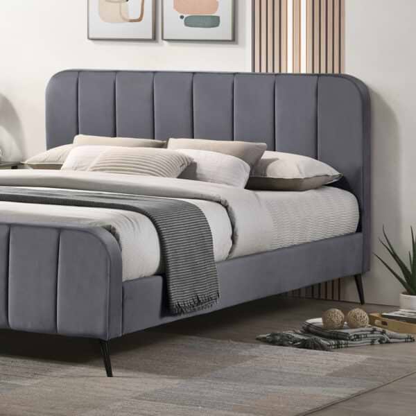 מיטה זוגית 140/190 דגם גוליאן Home Decor בצבע אפור