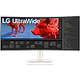מסך מחשב קעור 37.5'' LG 38WR85QC-W G-Sync IPS WQHD+ HDR10 1ms 144Hz - צבע לבן שלוש שנות אחריות ע"י היבואן הרשמי