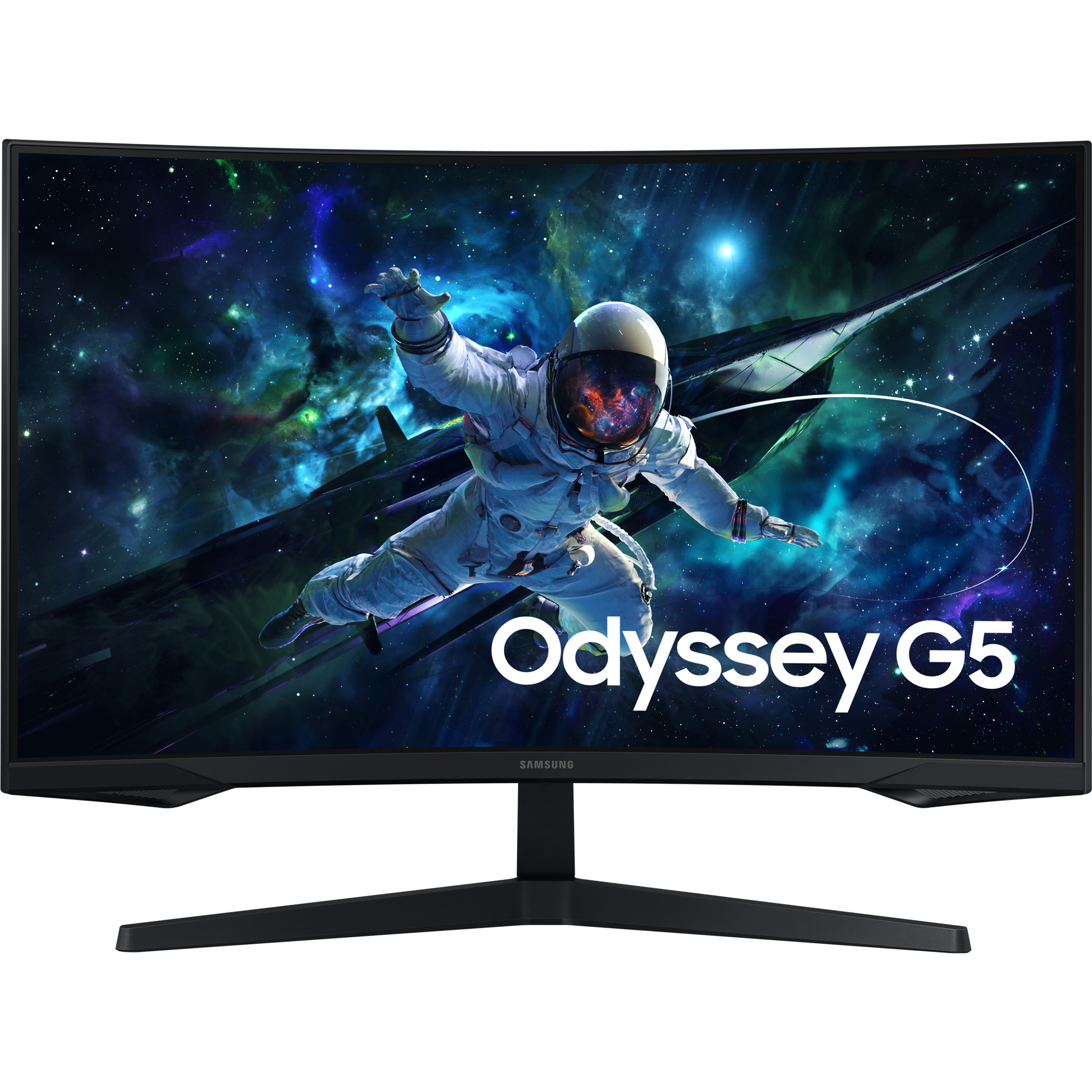 מסך מחשב גיימינג קעור 32'' Samsung Odyssey G5 S32CG552EM QHD VA 165Hz FreeSync 1ms - צבע שחור שלוש שנות אחריות ע