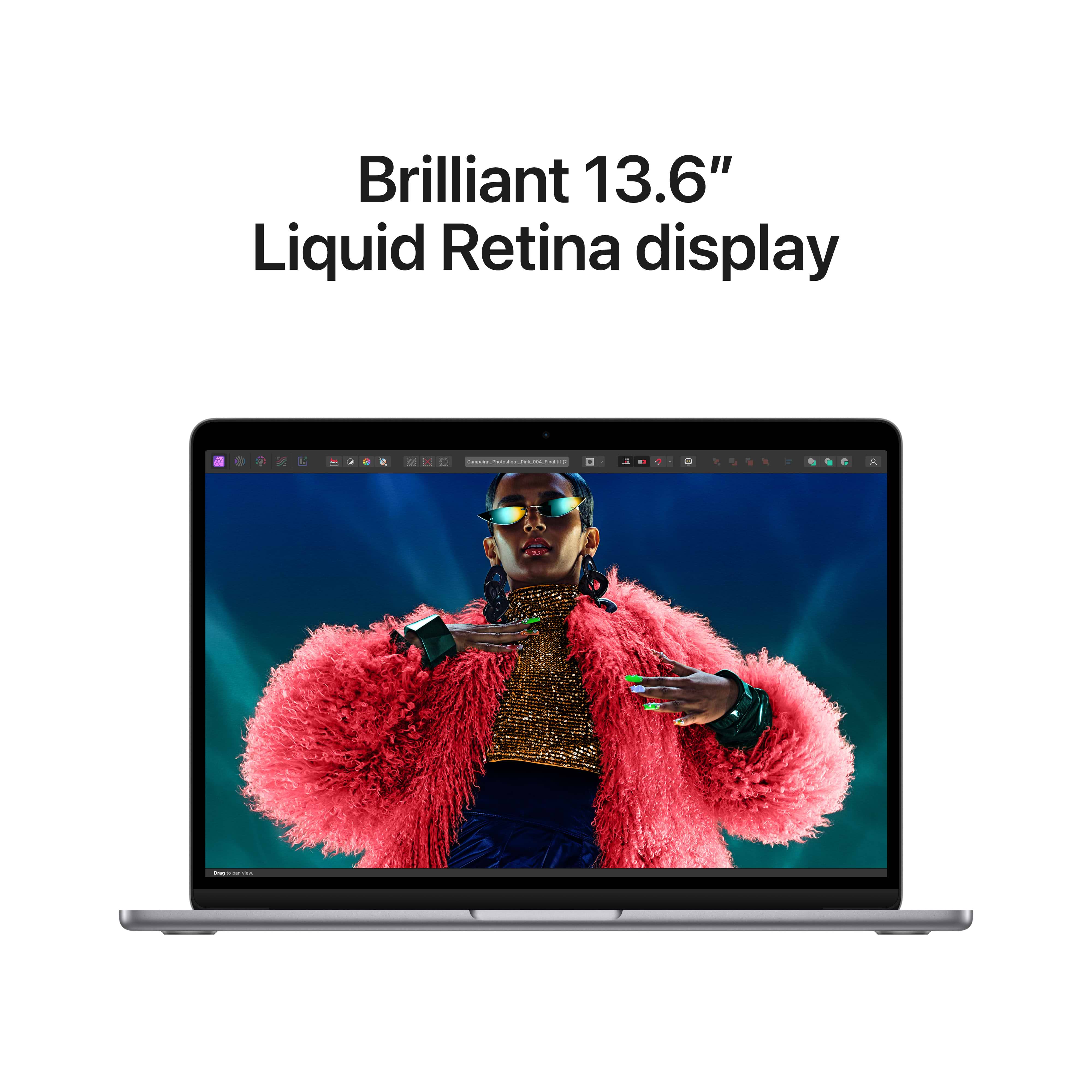 מחשב נייד Apple MacBook Air 13 - Z1B6-16-HB M3 Chip 8-Core CPU 10-Core GPU 256GB SSD 16GB Unified Memory - צבע אפור חלל שנה אחריות ע