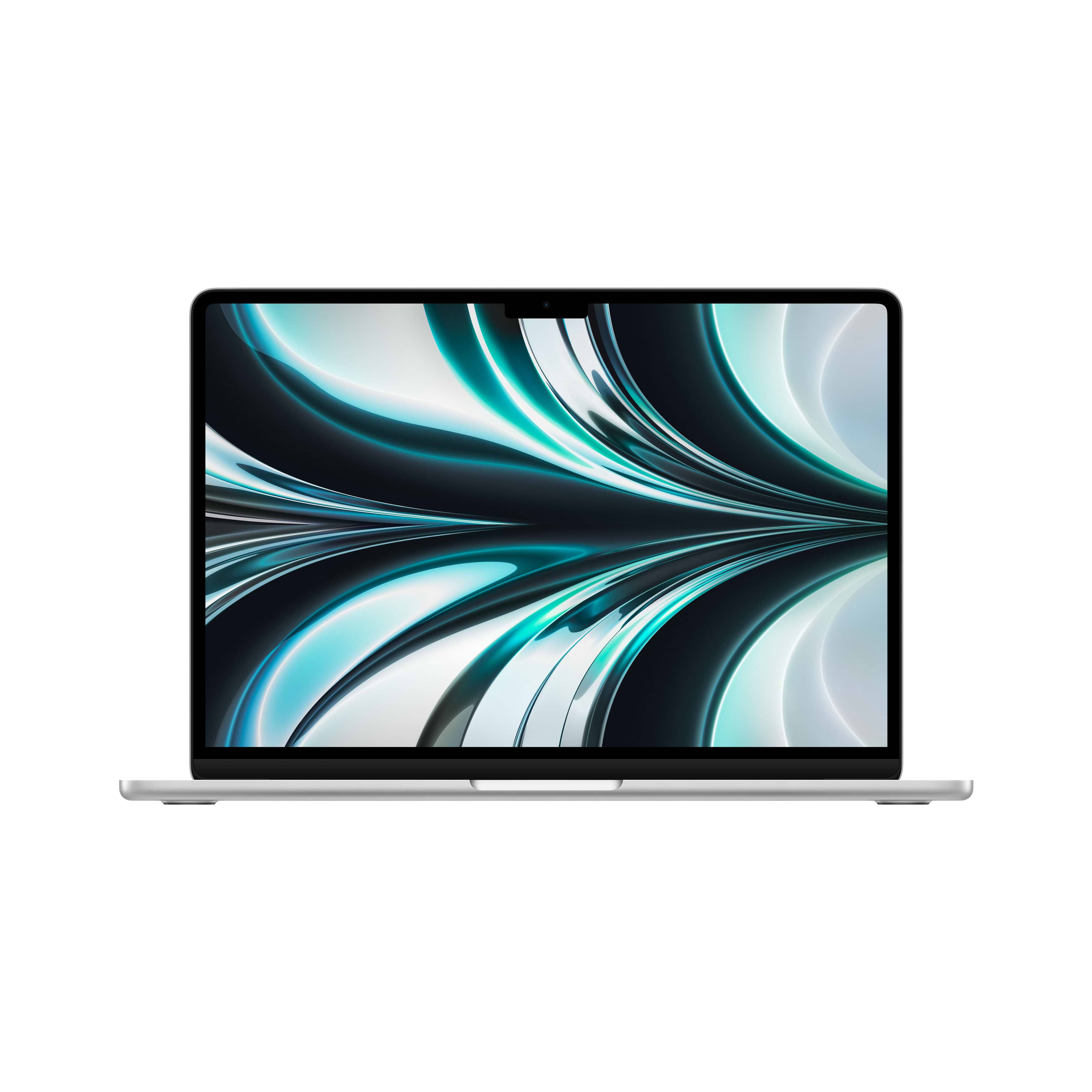 لابتوب Apple MacBook Air 13 / MLXY3HB/A M2 Chip 8-Core CPU 8-Core GPU 256GB SSD 8GB Unified Memory - لون فضي ضمان لمدة عام من قبل المستورد الرسمي