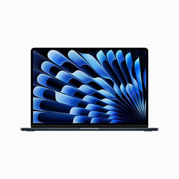 מחשב נייד -  Apple MacBook Air 15 M2 chip with 8-core CPU and 10-core GPU 256GB - צבע שחות חצות שנה אחריות ע״י יבואן רשמי