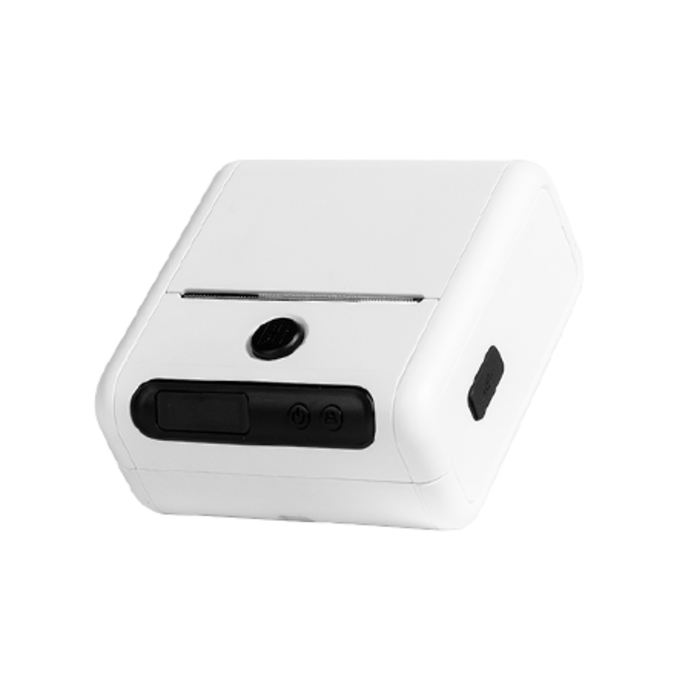 طابعة מדבקות محمولة لاسلكي ة مع אפליקציה Aimo M200 - لون أبيض ضمان لمدة عام من قبل المستورد الرسمي