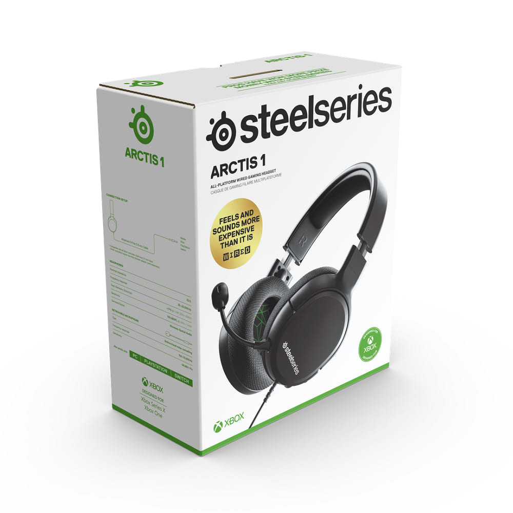 سماعات جيمنج SteelSeries Arctis 1 For Xbox - لون أسود ضمان لمدة سنتين من المستورد الرسمي