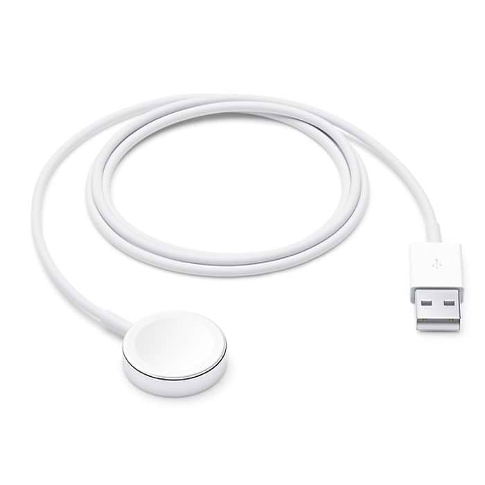כבל הטענה אלחוטי Apple Watch Magnetic Charging Cable - צבע לבן שנה אחריות עי היבואן הרשמי 