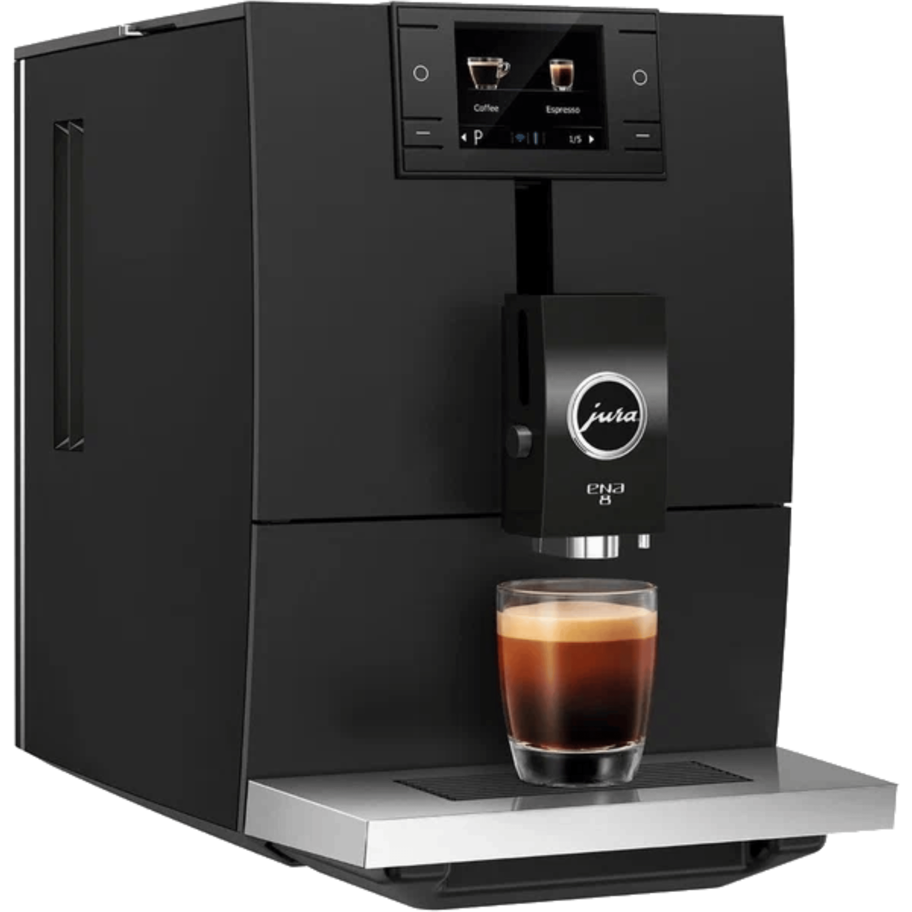 מכונת פולי קפה מדגם Jura ENA8 - צבע שחור אחריות לשנתיים ע