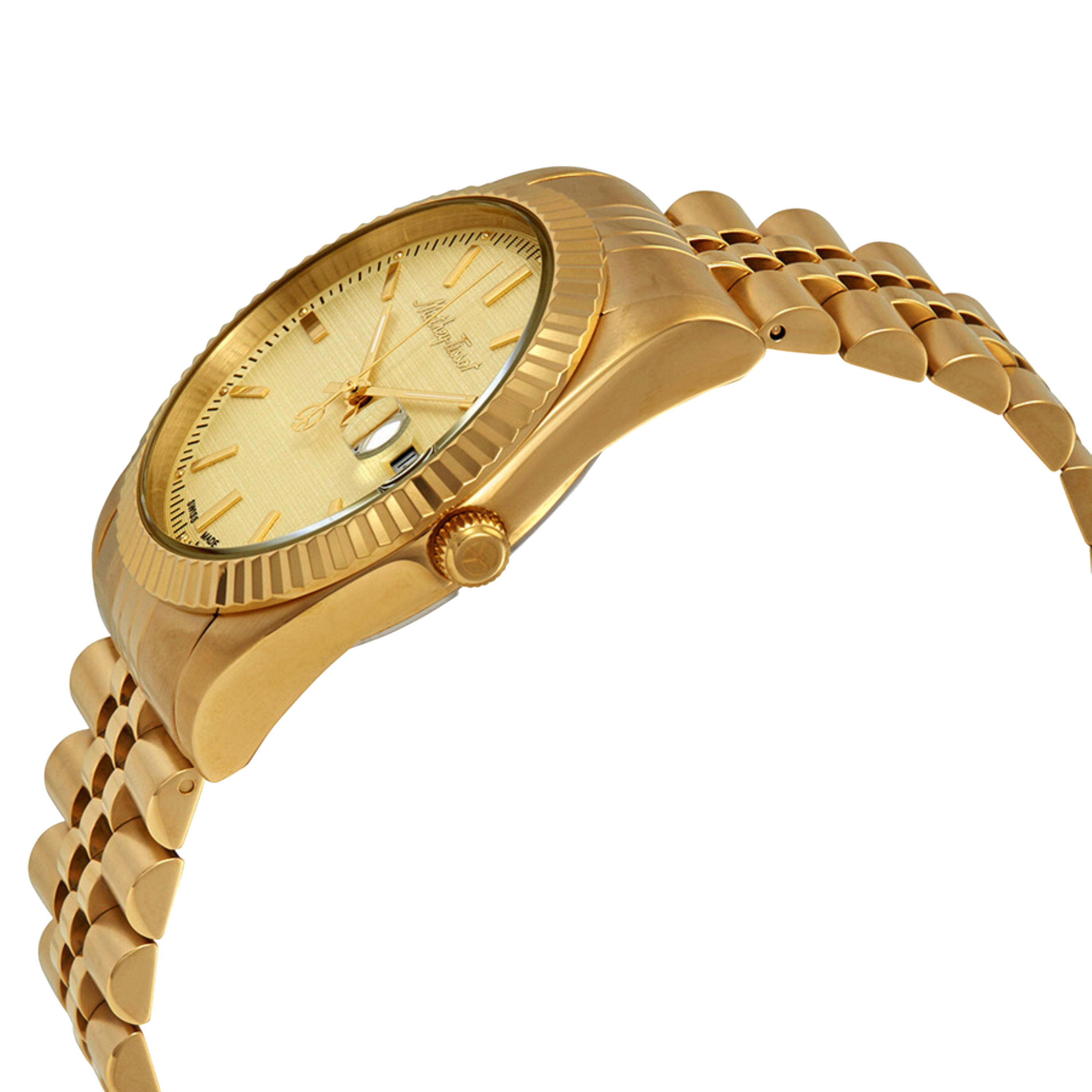 שעון יד לגבר Mathey Tissot H810PDI 40mm צבע זהב/תאריך - אחריות לשנתיים
