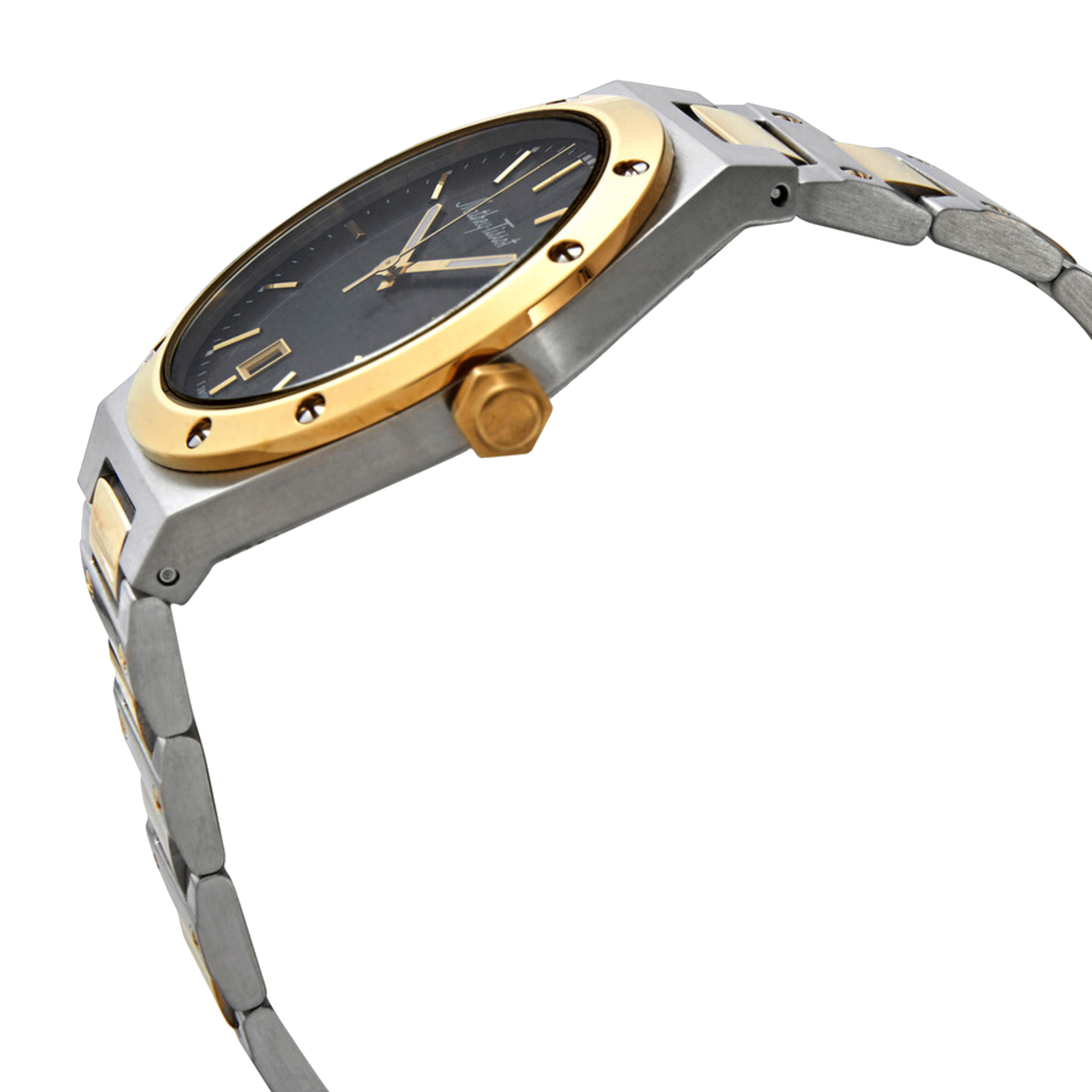 שעון יד לגבר Mathey Tissot H680BN 41mm צבע כסף/זהב/שחור/זכוכית ספיר - אחריות לשנתיים