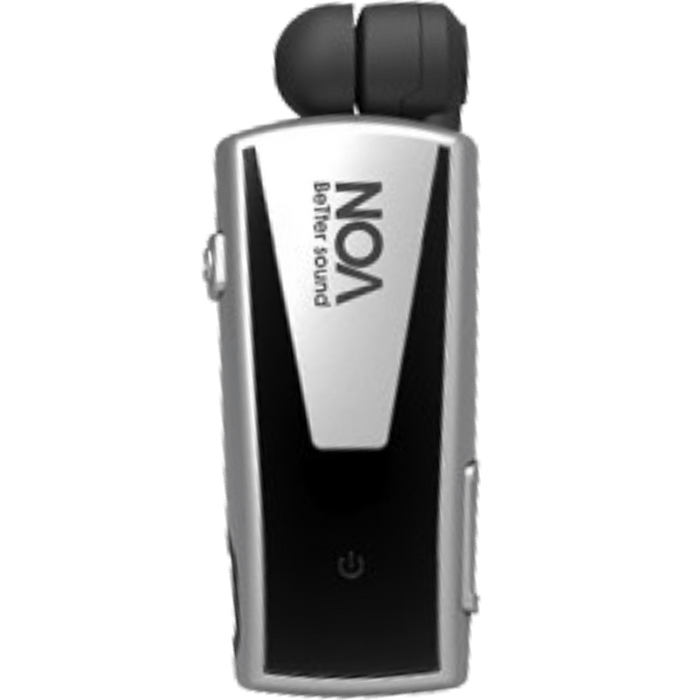 אוזנית Bluetooth קליפ עם איכות שמע משופרת NOA X9 - צבע כסף