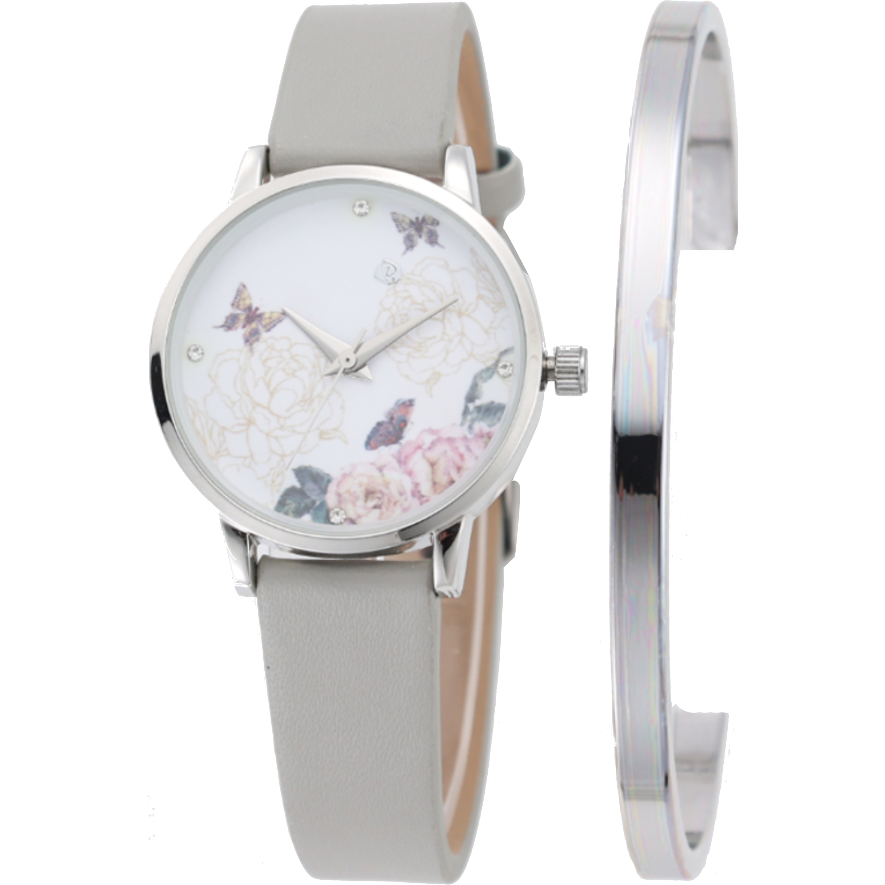 שעון יד לאישה עם צמיד COMTEX SY40 32mm - צבע אפור אחריות לשנה ע