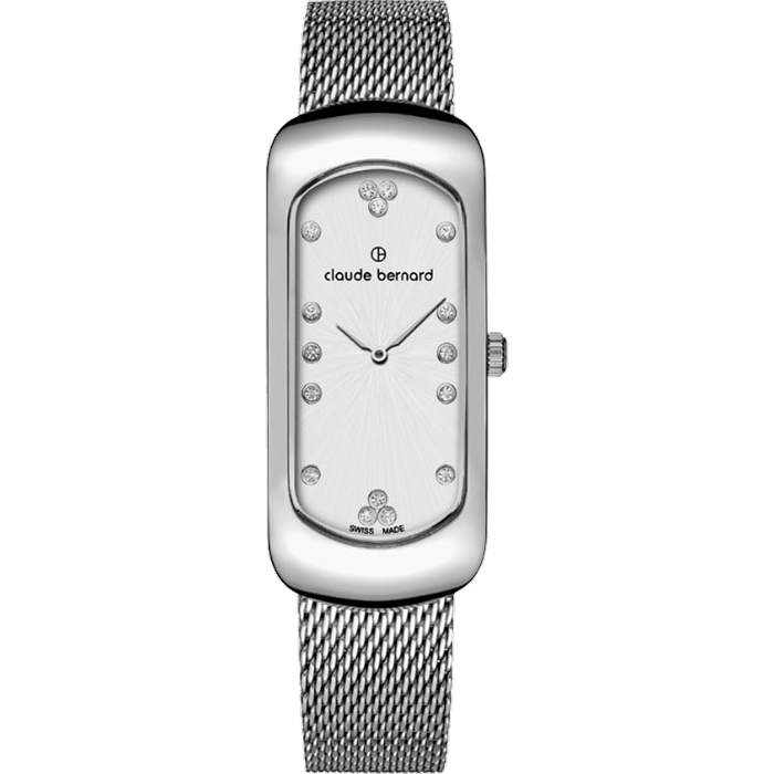 שעון יד לאישה Claude Bernard 20227 3M APN 20mm צבע כסף/ספיר קריסטל - אחריות לשנה עי היבואן