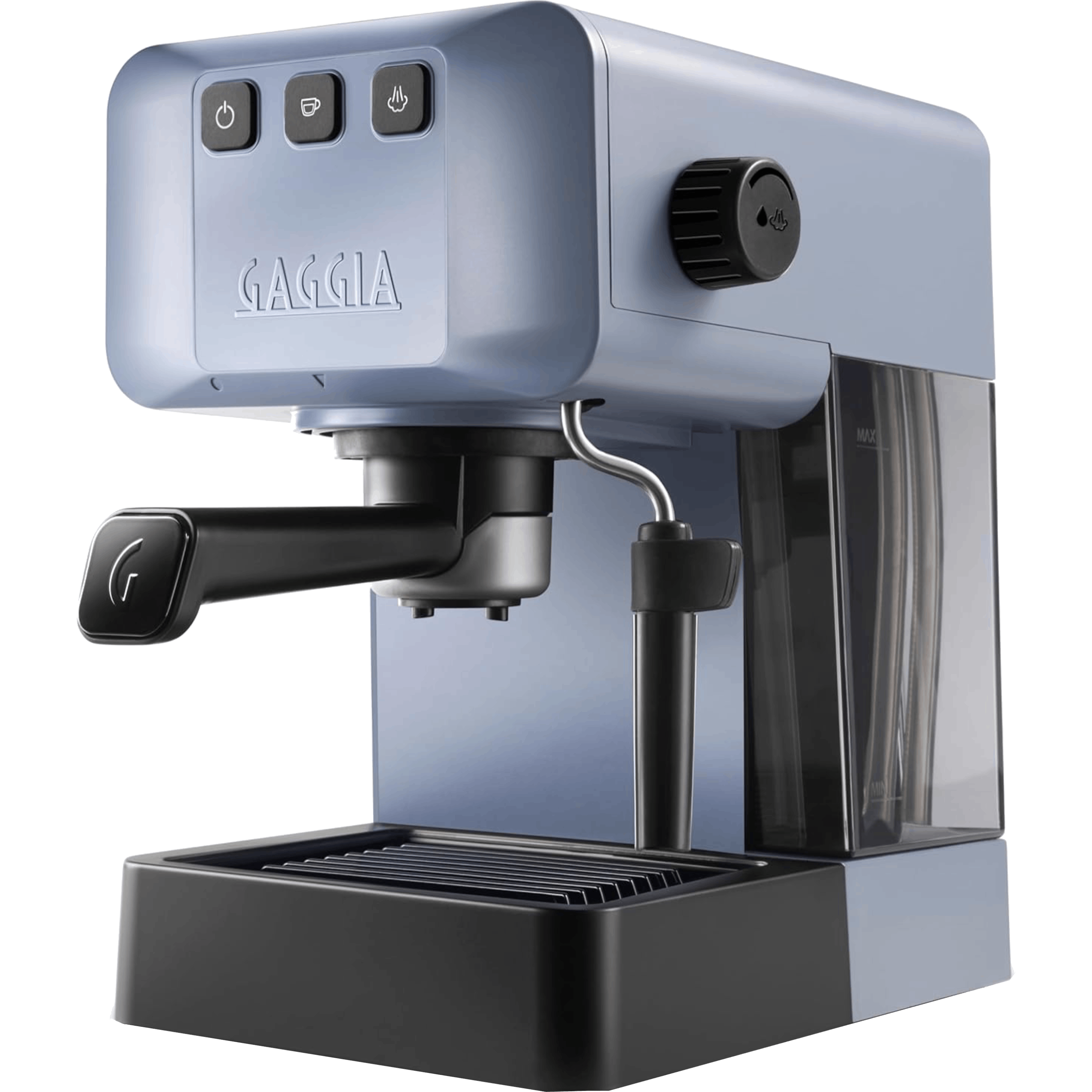 באנדל מכונת קפה ידנית עם בקר PID כולל מטחנת פולי קפה וקילו קפה Gaggia EG2109 - צבע אפור שנה אחריות ע