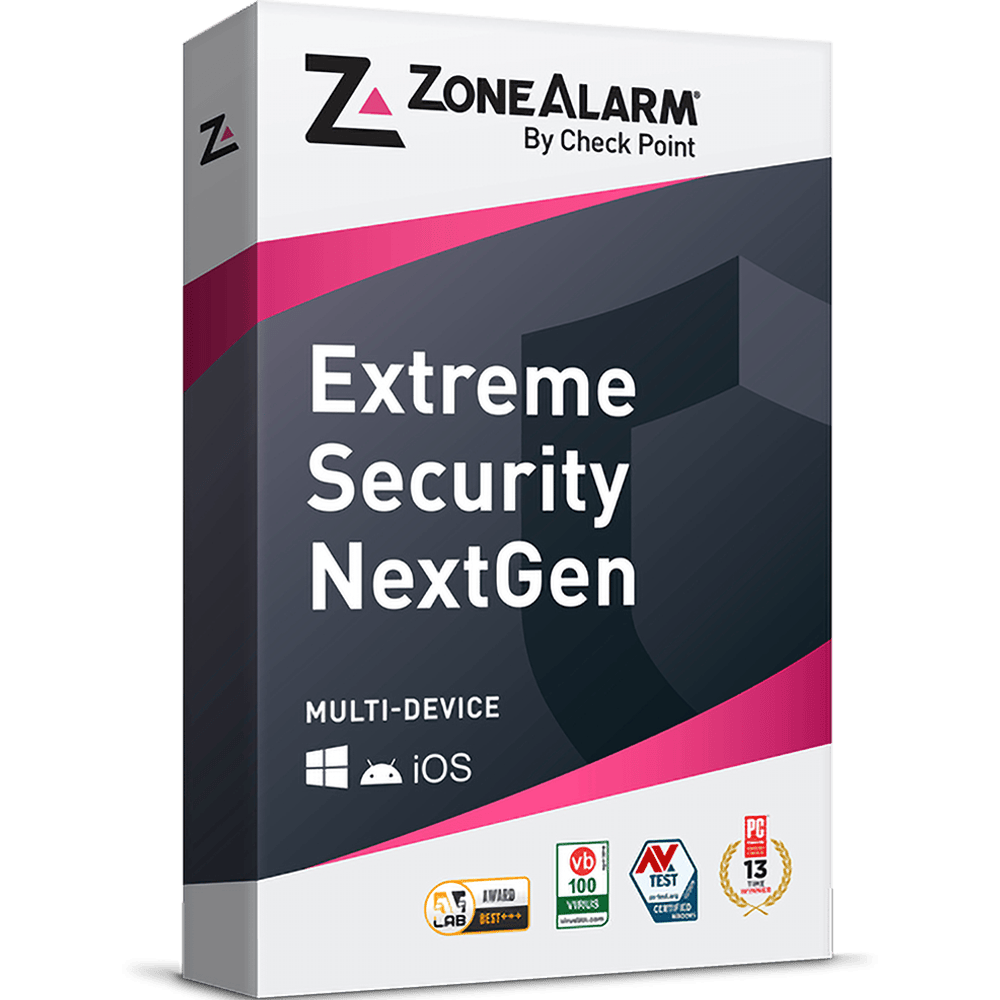 חבילת אבטחה Check Point - ZoneAlarm Extreme Security NextGen - קוד דיגיטלי