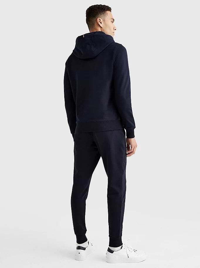 קפוצ'ון לגבר בדגם Pullover Fleece מידה XL צבע כחול Tommy Hilfiger- יבואן מקביל
