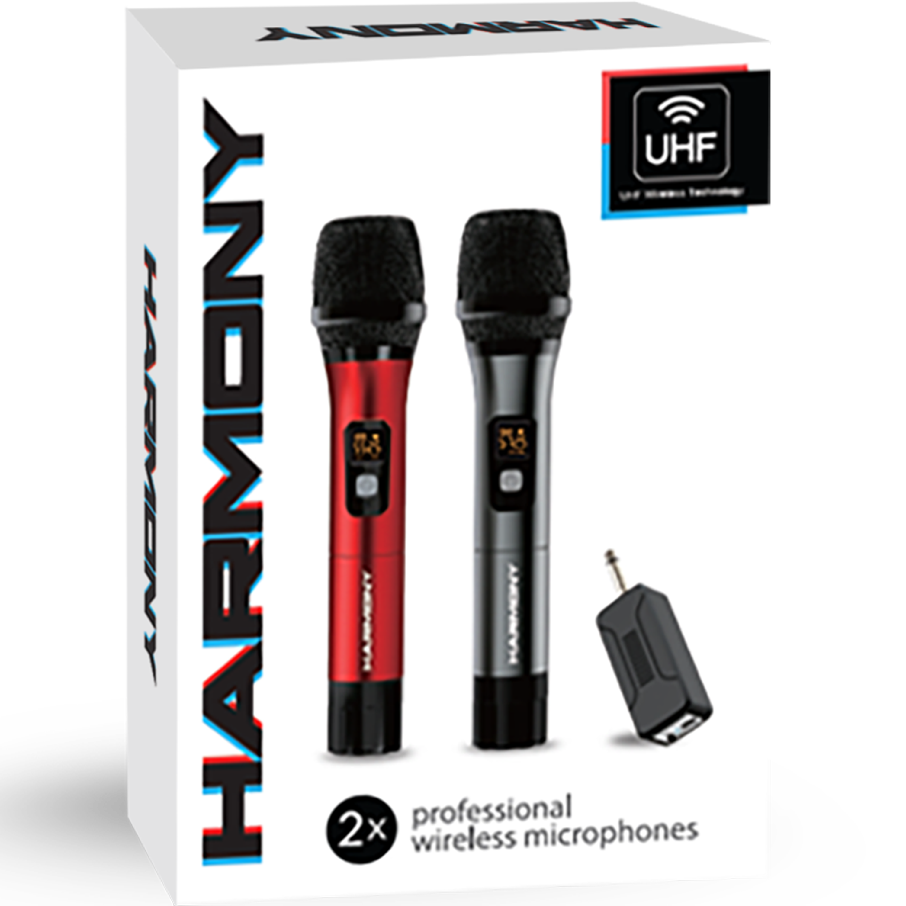 HARMONY 2WMH Two wireless microphones זוג מקרופונים אלחוטיים
