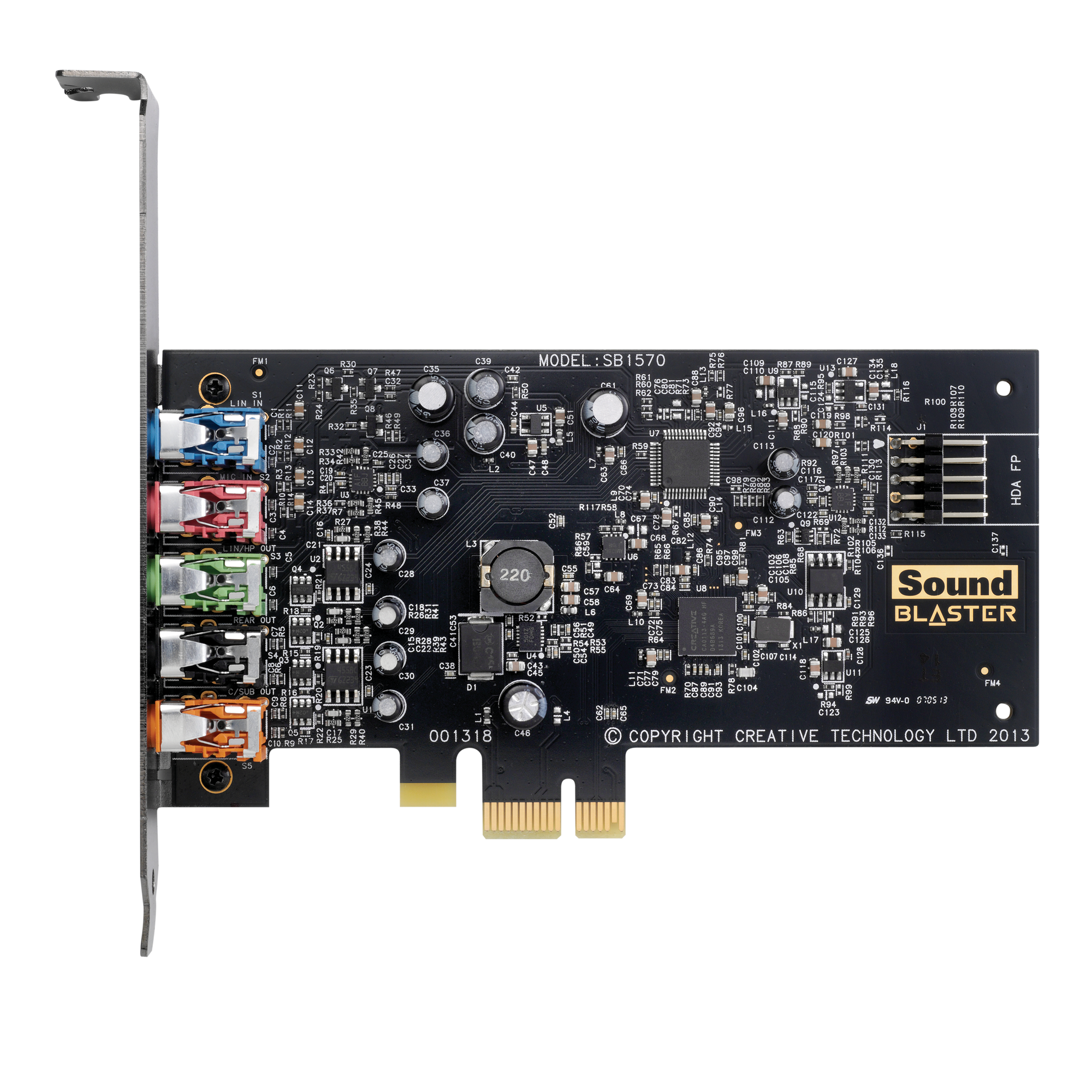 כרטיס קול 5.1 PCIe Sound Card with SBX Pro Studio
