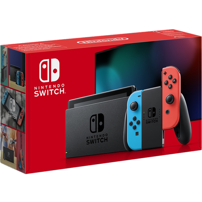 קונסולות משחק Nintendo Switch V2 32GB עם ג'וי-קון כחול ואדום - שנה אחריות עי היבואן הרשמי
