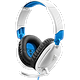 אוזניות גיימינג חוטיות Turtle Beach Recon 70 - צבע לבן וכחול שנה אחריות ע"י היבואן הרשמי
