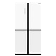 ثلاجة 4 أبواب هايسنس موديل RQ681 زجاج أبيض - ضمان المستورد الرسمي
