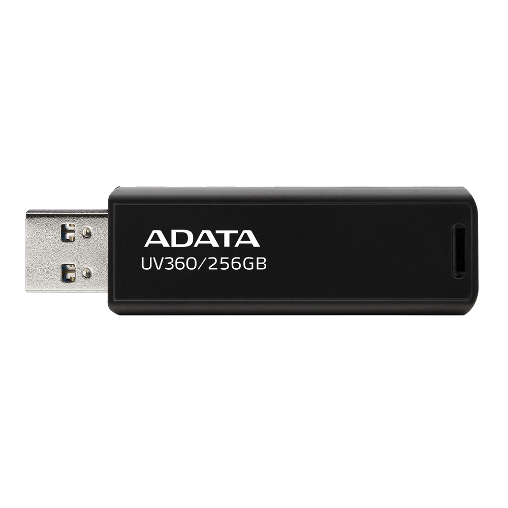 זיכרון נייד Adata USB 3.2 UV360 256GB - צבע שחור חמש שנות אחריות ע