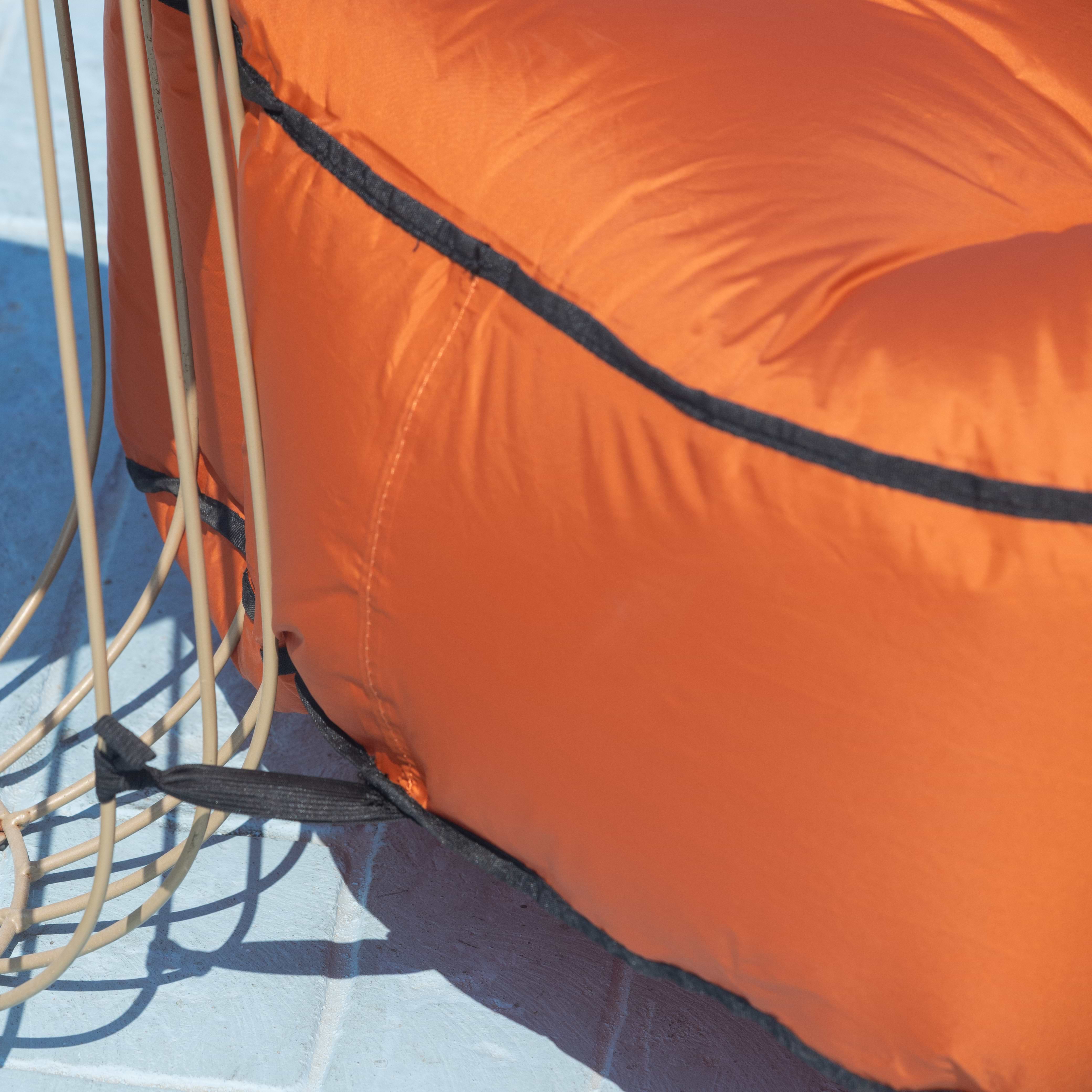 أريكة قابلة للنفخ كهربائية Aerogogo Giga Lounger CL1 - لون برتقالي ضمان لمدة عام من قبل المستورد الرسمي