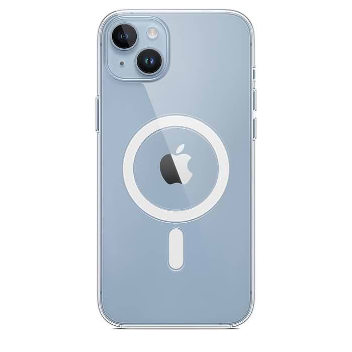 כיסוי מקורי ל- Apple iPhone 14 Plus Clear Case עם חיבור MagSafe - צבע שקוף