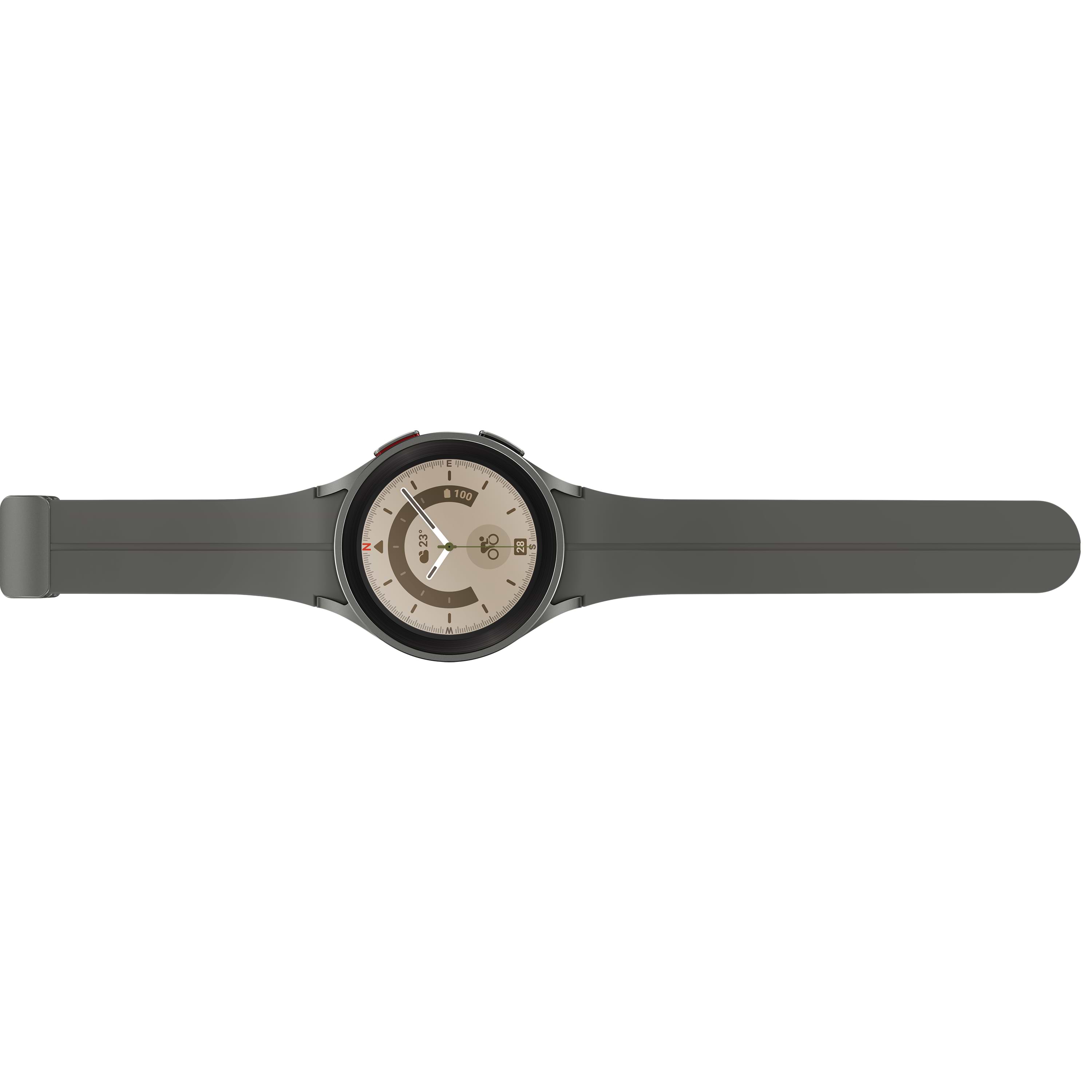 ساعة ذكية Samsung Galaxy Watch 5 Pro 45mm SM-R920 - لون رمادي تيتانيوم שנה אחריות ע