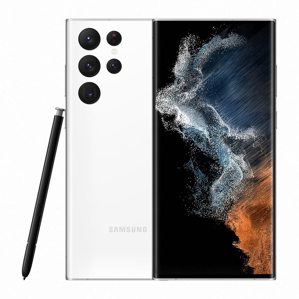 هاتف ذكي Samsung Galaxy S22 5G Ultra 512GB 12GB RAM SM-S908E - لون أبيض שנה אחריות ע