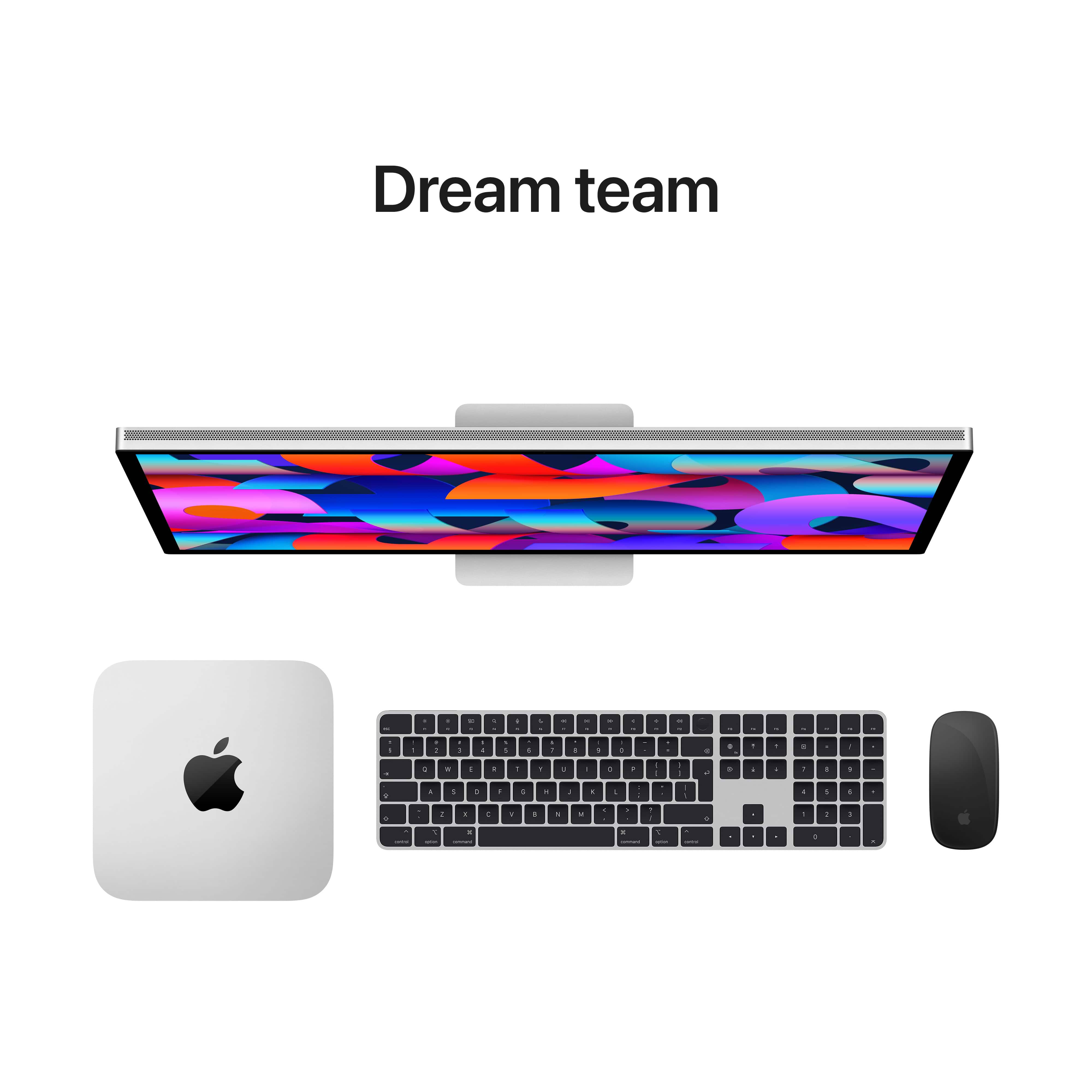מסך מחשב עם מעמד מתכוונן להטיה Apple 27
