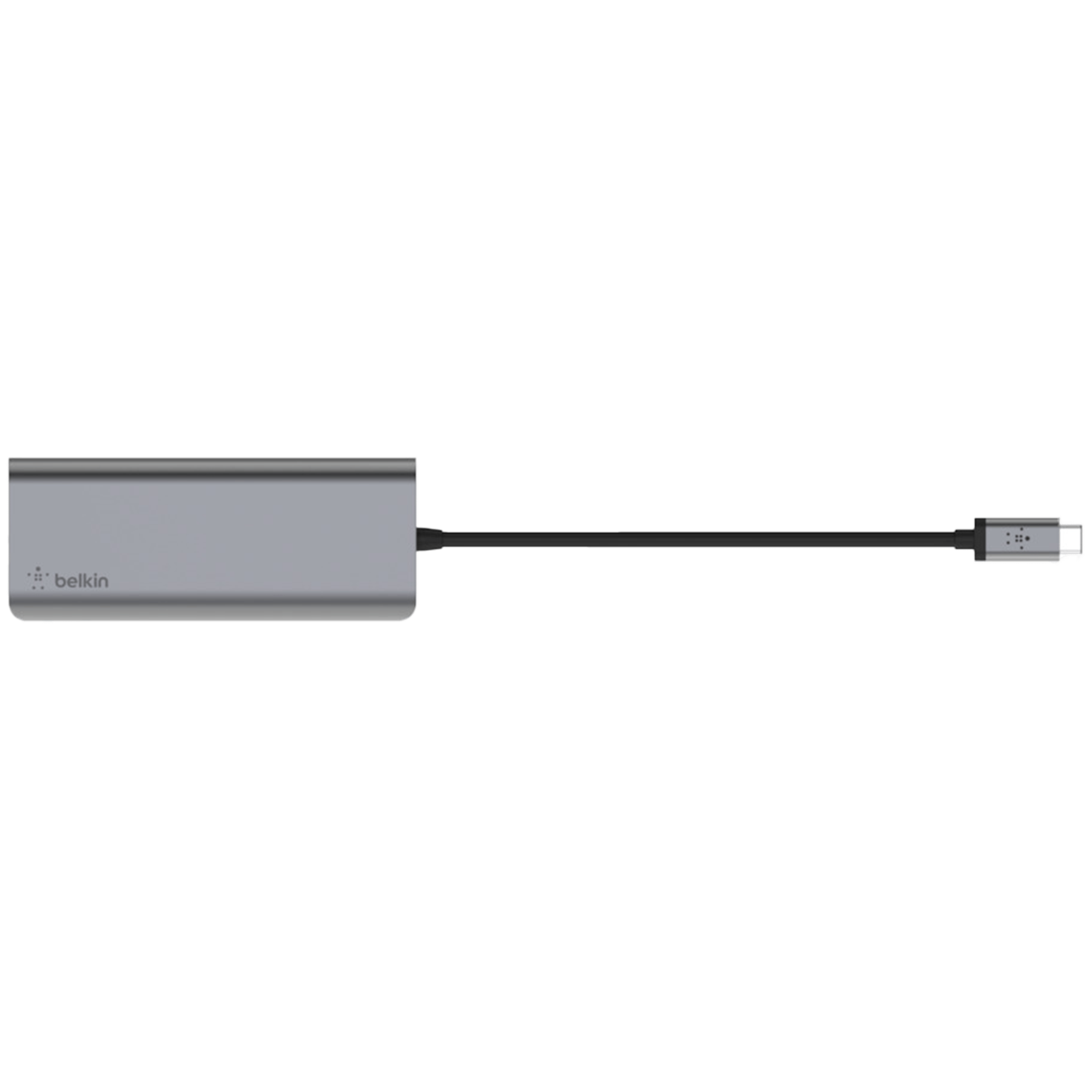 תחנת עגינה 6 ב-1 Belkin Connect USB-C Multiport Adapter AVC008btSGY - צבע אפור שנתיים אחריות ע