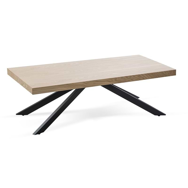 طقم طاولات تلفزيون וطاولة לصالون ثلاثية עץ בשילוב أسود LEONARDO ليوناردو