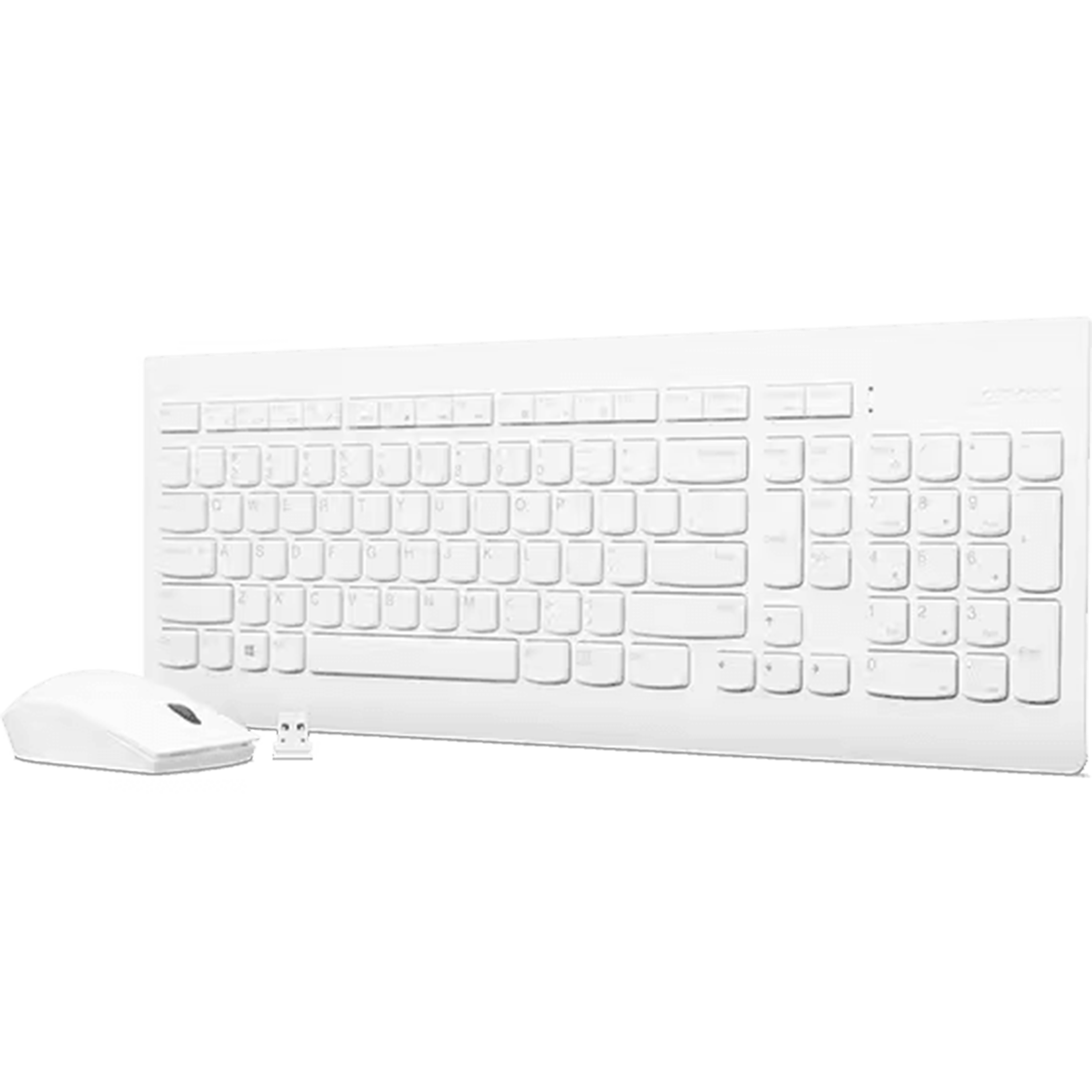 Lenovo 510 Wireless Combo Keyboard & Mouse (White) סט מקלדת ועכבר