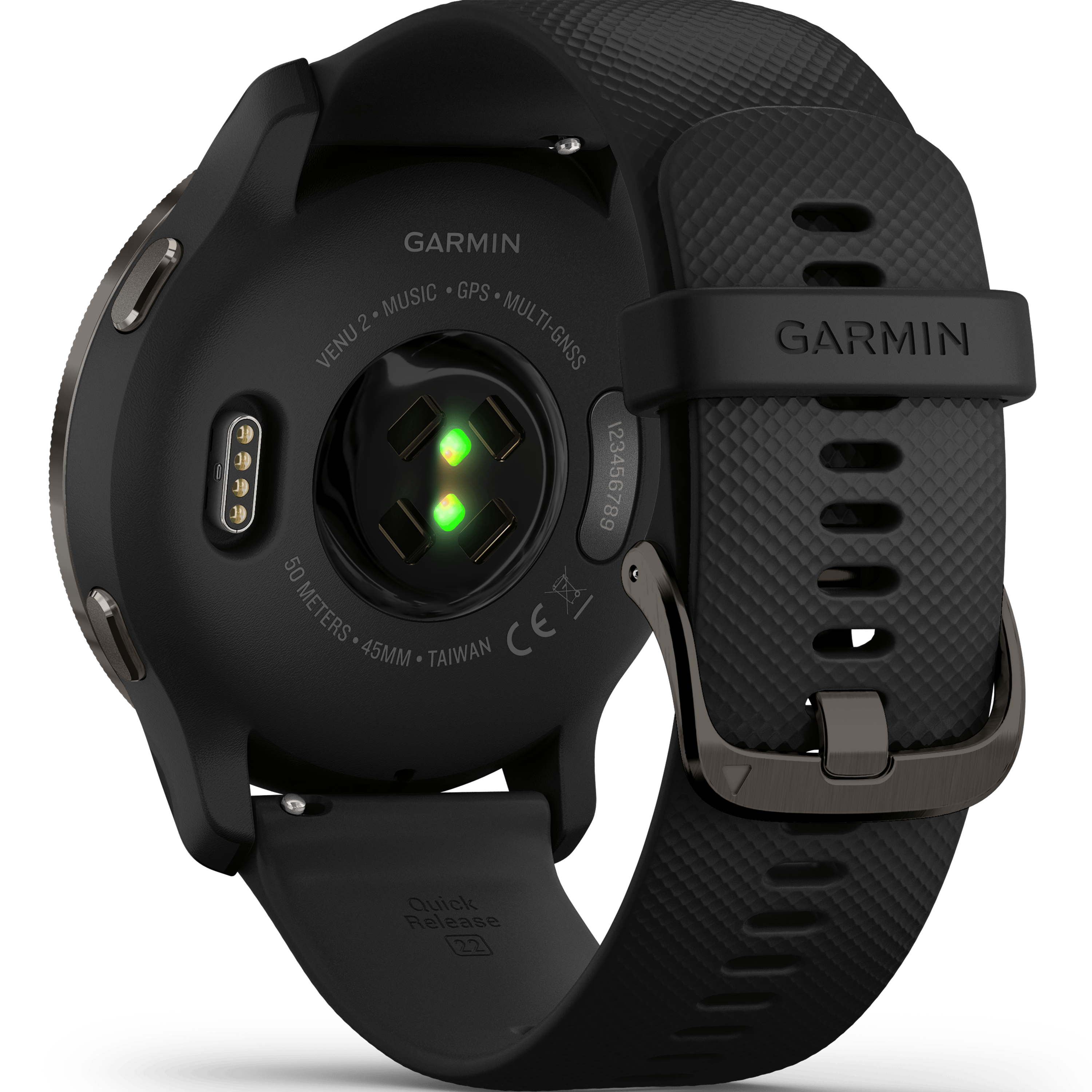 ساعة رياضية חכם Garmin Venu 2 45.4mm - لون أسود ضمان لمدة سنتين من المستورد الرسمي