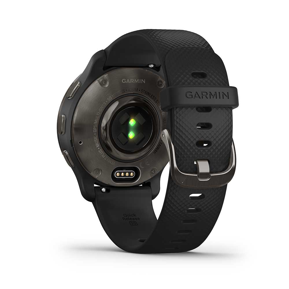 ساعة رياضية חכם Garmin Venu 2 Plus 43mm - لون أسود ضمان لمدة سنتين من المستورد الرسمي
