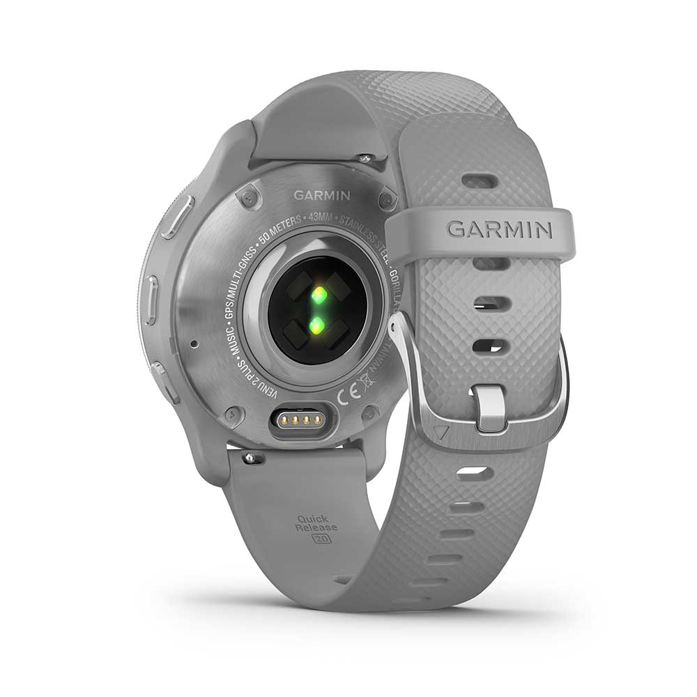 ساعة رياضية חכם Garmin Venu 2 Plus 43mm - لون فضي ضمان لمدة سنتين من المستورد الرسمي