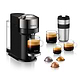 ماكينة قهوة NESPRESSO GCV1 VertuoNext כרום - مع מקציף  ו – 20 קפסולות  קפה  במתנה