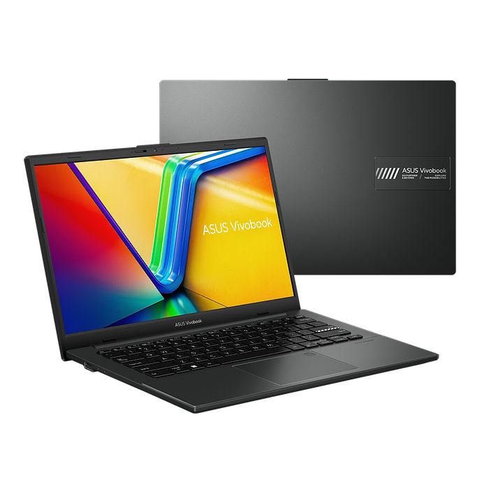 מחשב נייד Asus VivoBook GO 14 E1404GA-NK005WS - N100 128GB 4GB RAM Windows 11s + Office 365 - צבע שחור שנה אחריות עי היבואן הרשמי