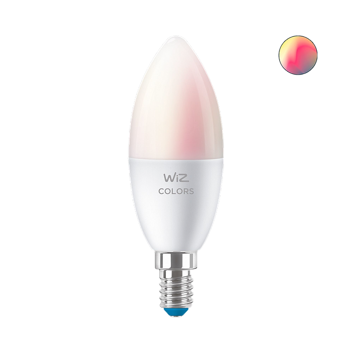 נורת נר חכמה Wiz Wi-Fi BLE 60W RGB 1PF/6 - צבע לבן שנתיים אחריות עי היבואן הרשמי