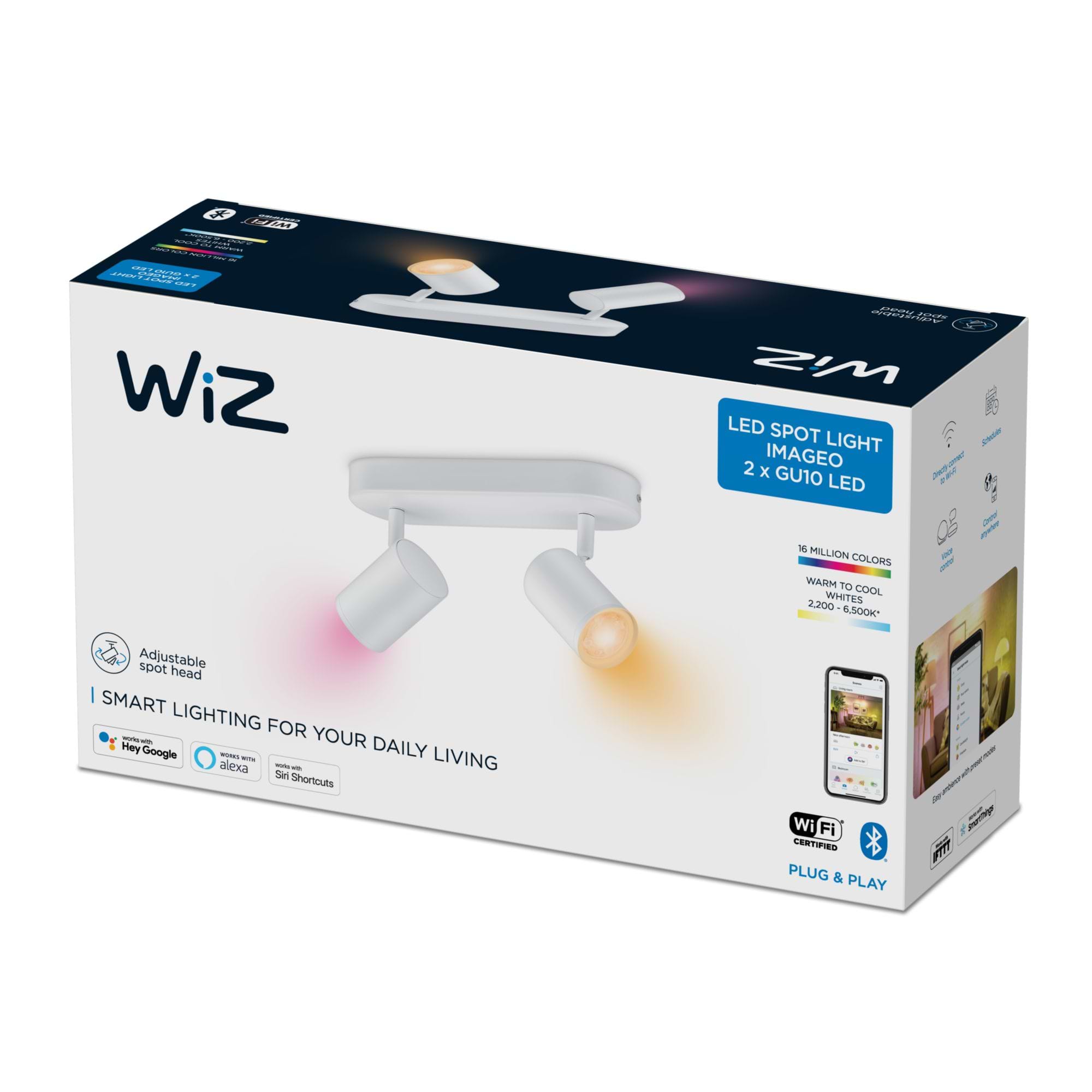 Wiz IMAGEO WiZ Spots 2x5W W 22-65K RGB גוף תאורה