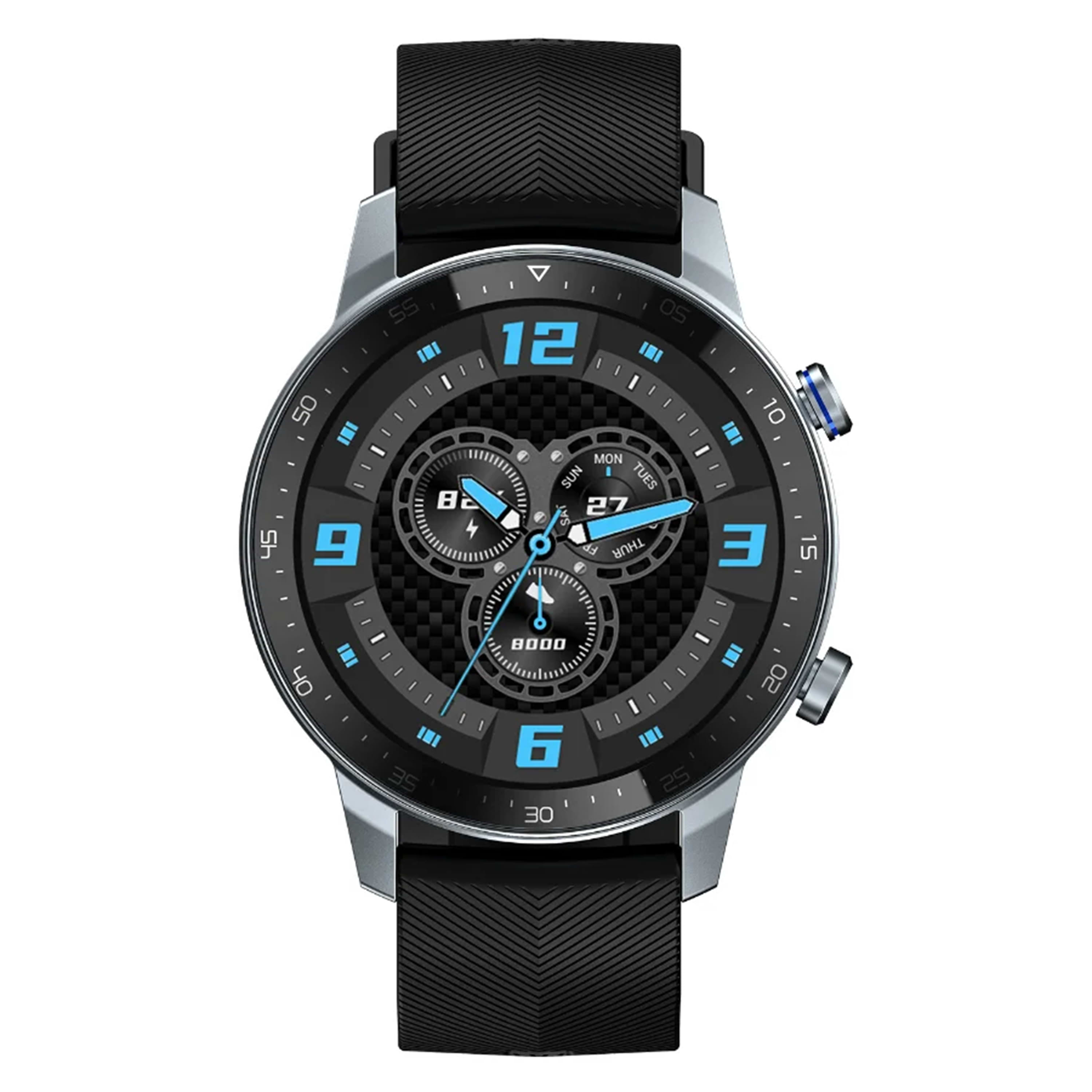 ساعة رياضية חכם ZTE Watch GT - لون أسود ضمان لمدة عام من قبل المستورد الرسمي