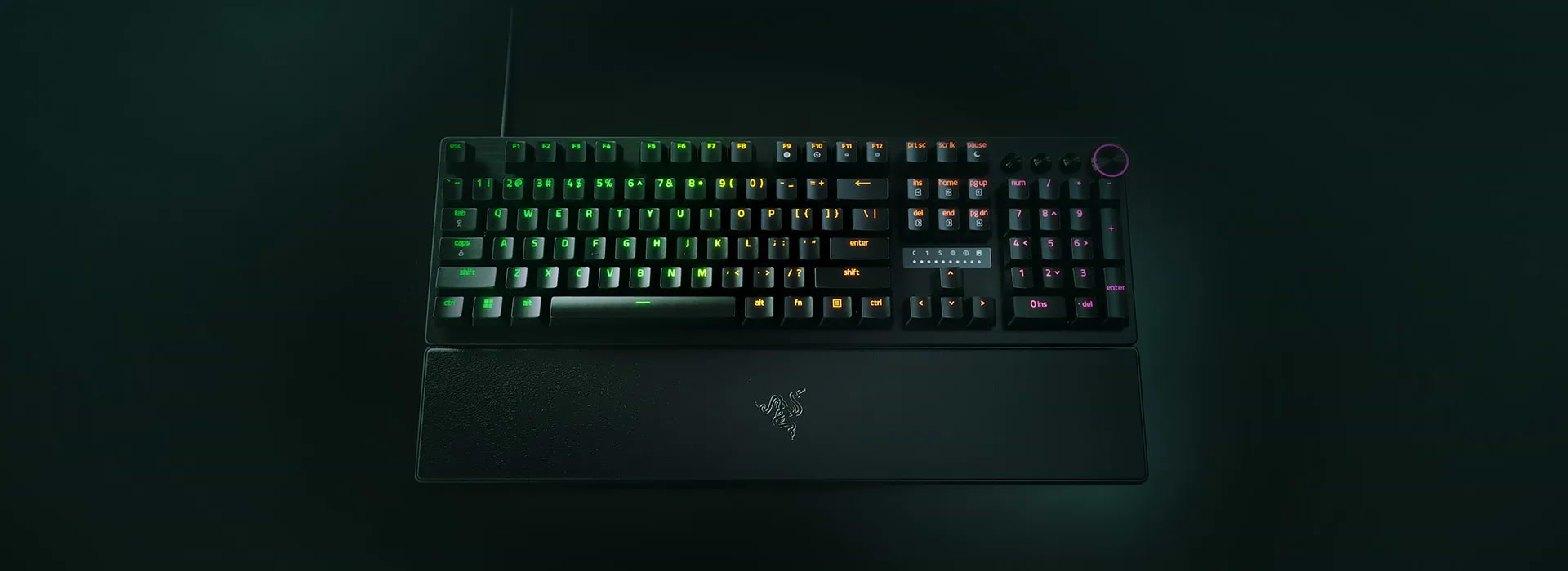 מקלדת גיימינג חוטית Razer Huntsman V3 Pro - צבע שחור שנתיים אחריות ע"י היבואן הרשמי