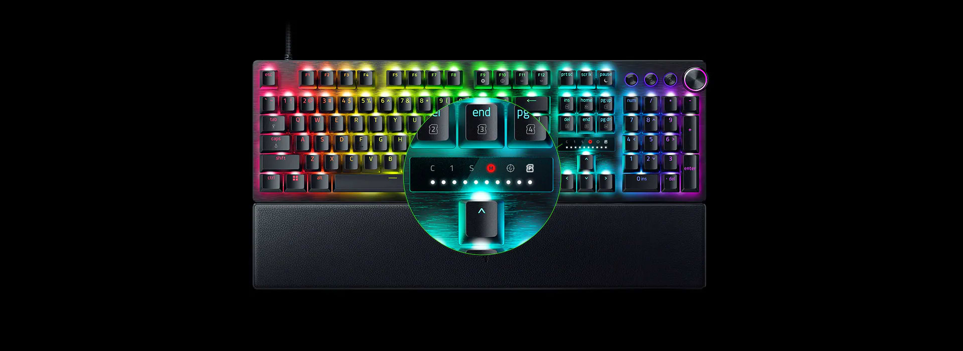 מקלדת גיימינג חוטית Razer Huntsman V3 Pro - צבע שחור שנתיים אחריות ע"י היבואן הרשמי