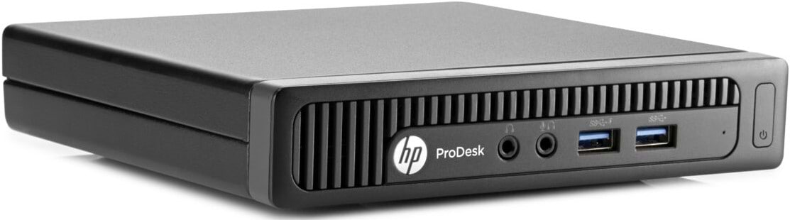 מחשב נייח מחודש HP ProDesk 600 G2 Mini Core i3-6100T 128GB SSD 8GB RAM Windows 11 Pro - צבע שחור שנה אחריות