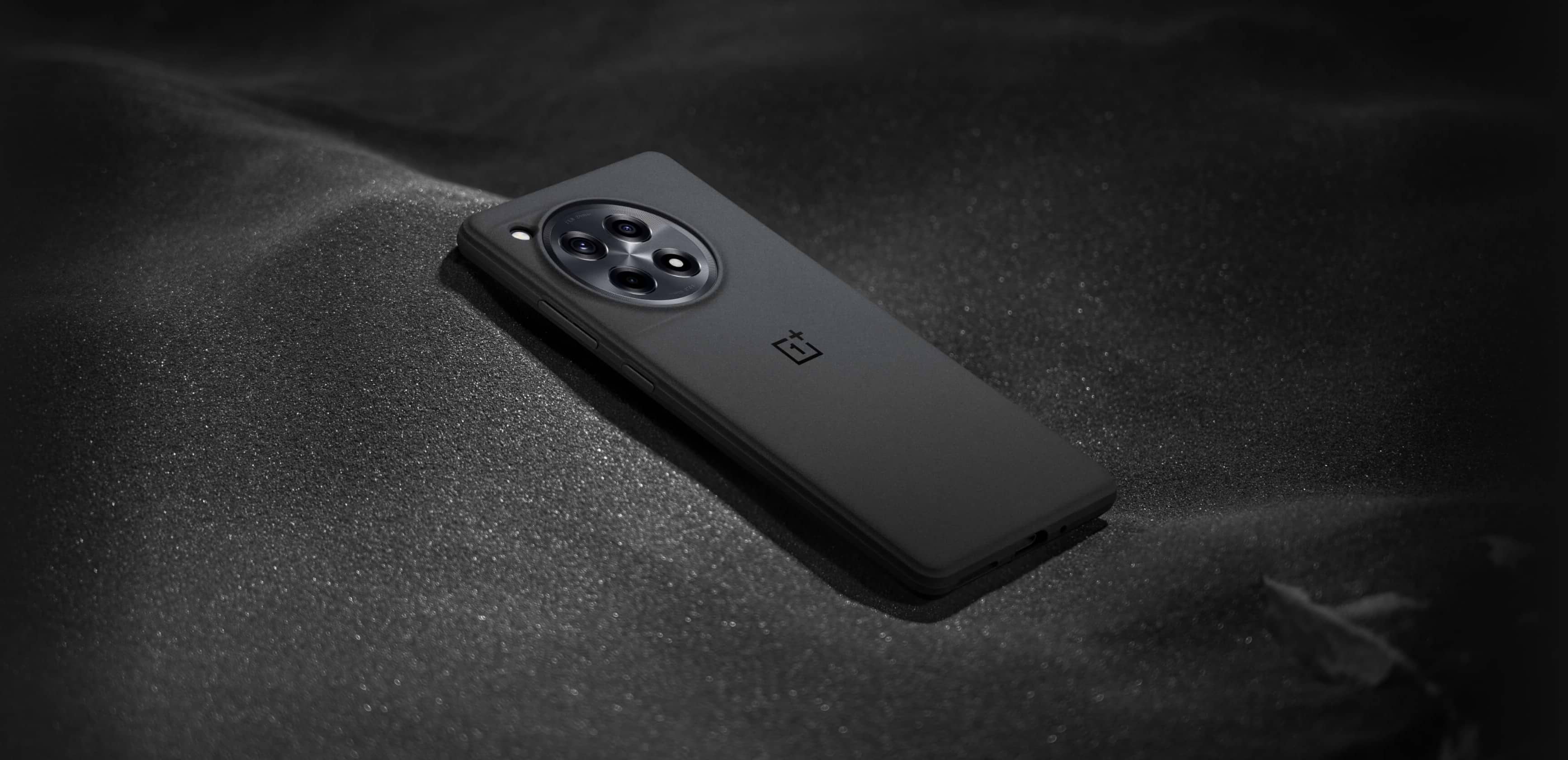 כיסוי מקורי Sandstone Bumper לסמארטפון OnePlus 12R - צבע שחור