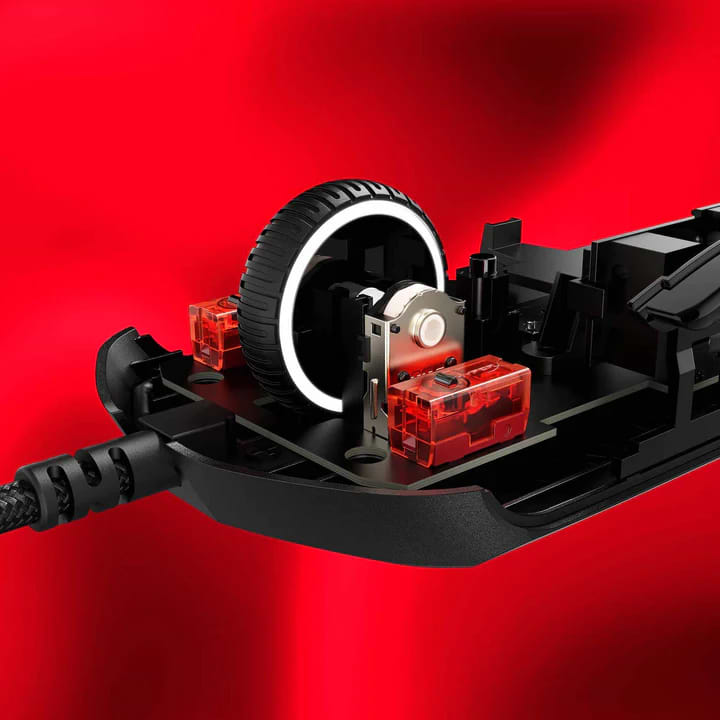 עכבר גיימינג חוטי HyperX Pulsefire Haste 2 - צבע לבן שנתיים אחריות ע"י היבואן הרשמי