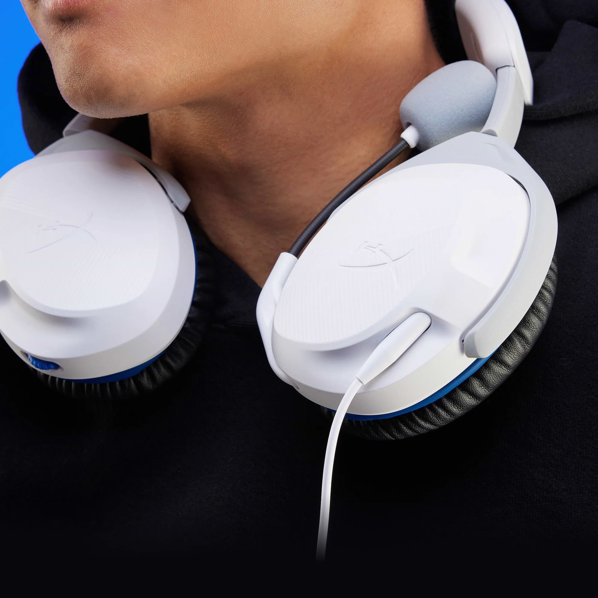 אוזניות חוטיות HyperX Cloud Stinger 2 for Playstation - צבע לבן שנה אחריות ע"י היבואן הרשמי