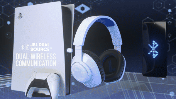 אוזניות גיימינג אלחוטיות ל JBL Quantum 360P Sony - צבע כחול שנה אחריות ע"י היבואן הרשמי