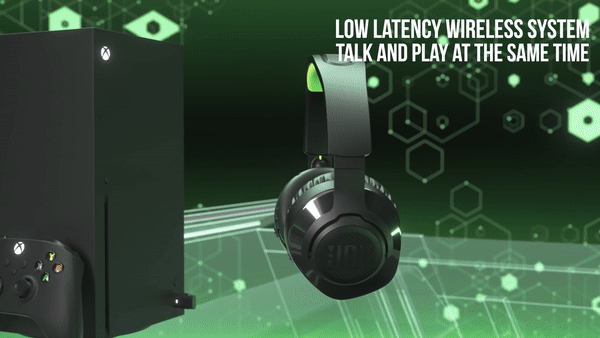 אוזניות גיימינג אלחוטיות ל JBL Quantum 360X Xbox - צבע ירוק שנה אחריות ע"י היבואן הרשמי
