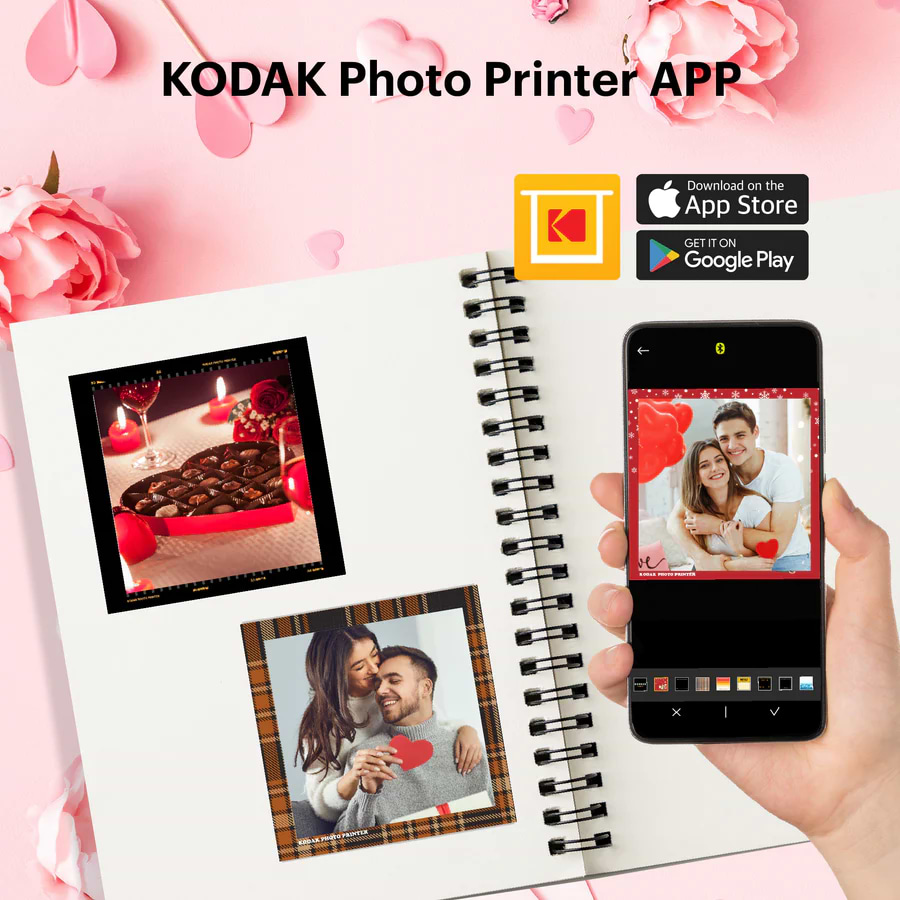 מדפסת פיתוח מיידי Kodak Mini2 Retro P210R - צבע לבן שנה אחריות ע"י היבואן הרשמי