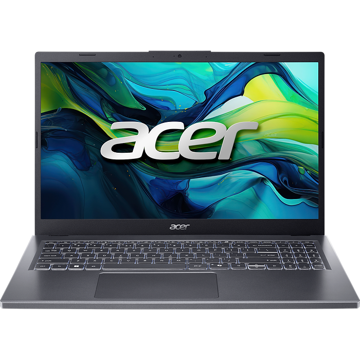 מחשב נייד Acer Aspire 15 A15-51M NX.KVUEC.005 - Core 5 120U 512GB SSD 16GB RAM Windows 11 - צבע אפור פלדה שלוש שנות אחריות עי היבואן הרשמי